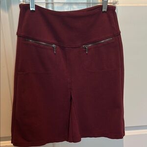 Athleta maroon Pencil Skirt Knee-Length Work